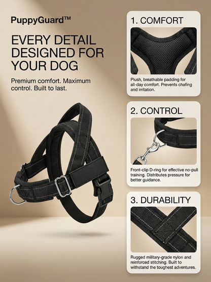 PuppyGuard™ No-Pull Harness & Leash Bundle